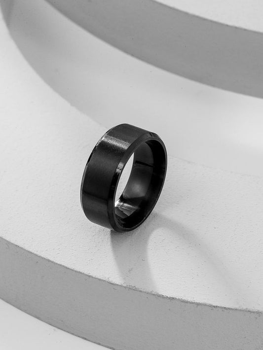 Stainless Steel Black Ring